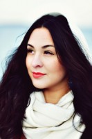 Merellä Karon kanssa.